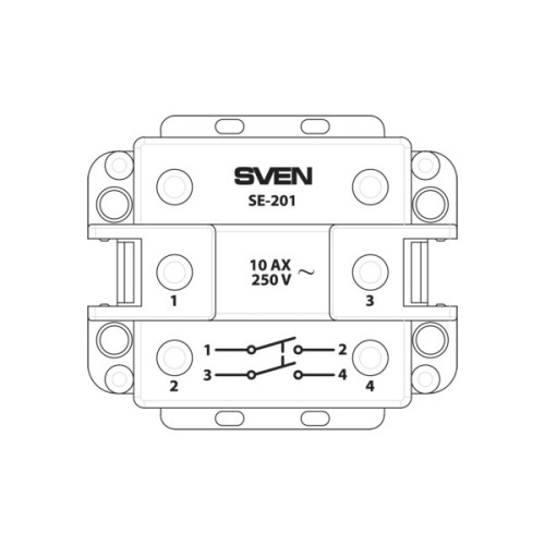 Вимикач Sven SE-201 ivory (7100086)