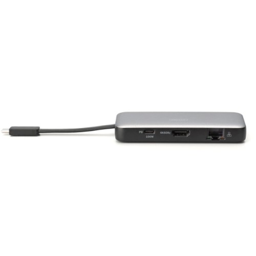 Порт-реплікатор Digitus USB-C > HDMI/2xUSB-A/USB-C/SD/MicroSD/RJ54 (DA-70914)