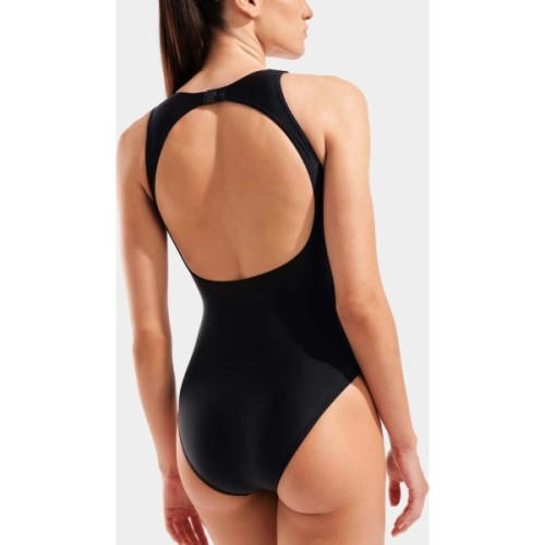 Купальник Arena O Back Swimsuit Solid One Piece 010648-501 чорний, білий 44 (3468337746010)