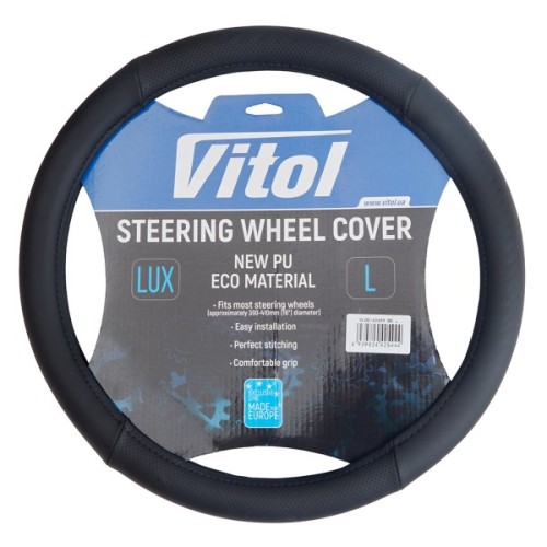 Чохол на руль VITOL L чорн (VLOD-A2699 BK L)