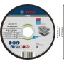 Круг відрізний Bosch Professional, для нержавіючої сталі та металу, 125×1×22.23 mm (2.608.603.171)