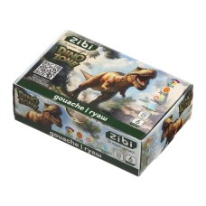 Гуашеві фарби ZiBi KIDS Line -2 DINO 6 кольорів х 20 мл (ZB.6628)