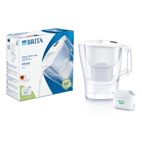 Фільтр-глечик Brita Aluna Memo MXPro з фільтр-картриджем, білий