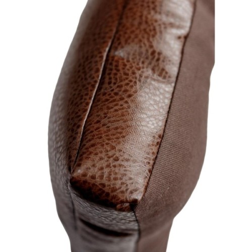 Подушка на стілець Прованс з екошкіри Коричнева 40х40 (034073)