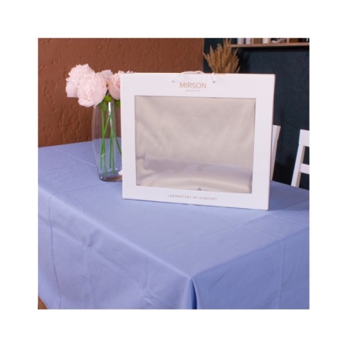 Скатертина MirSon Бавовна №001 Light Gray Strong 130x300 см (2200006737582)