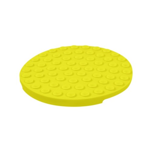 Універсальний посуд для тварин WAUDOG Silicone Килимок для злизування 21х21х3 см жовтий (23508)