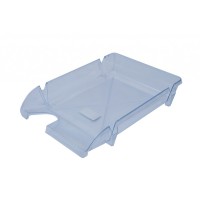 Лоток для паперів Арника горизонтальний КОМПАКТ, прозорий (80602)
