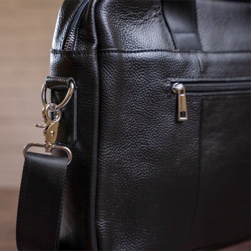 Сумка Vintage Шкіряна Чорна (14625)