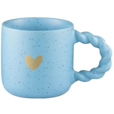 Чашка Ardesto My heart, 300мл, кераміка, блакитний (AR3082D)
