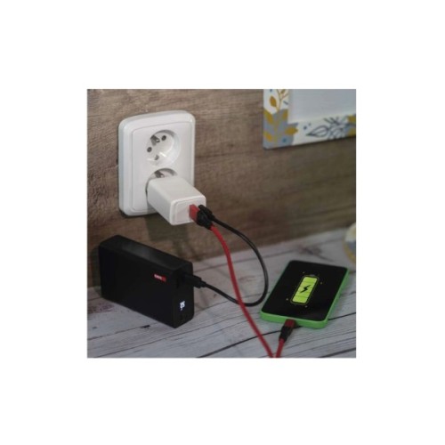 Зарядний пристрій EMOS V04G45 1xUSB-A + 1xUSB-C PD20W GaN (V04G45)