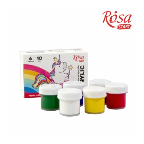Акрилові фарби Rosa START Unicorn 6 x10 мл (4823098531029)