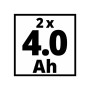 Набір акумулятор + зарядний пристрій Einhell 18V 2x4.0Ah Twincharger Kit (4512112)