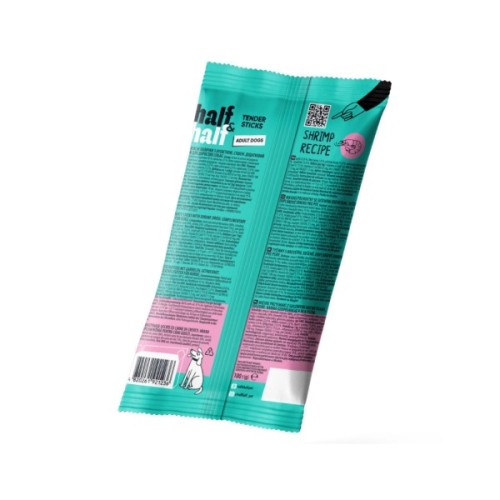 Ласощі для собак Half&Half м'ясні палички з креветкою 100 г (4820261921236)