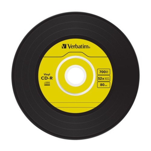 Диск CD Verbatim CD-R 700Mb 52x Slim case Vinyl AZO (43426)