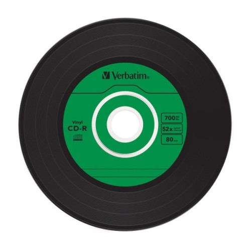 Диск CD Verbatim CD-R 700Mb 52x Slim case Vinyl AZO (43426)
