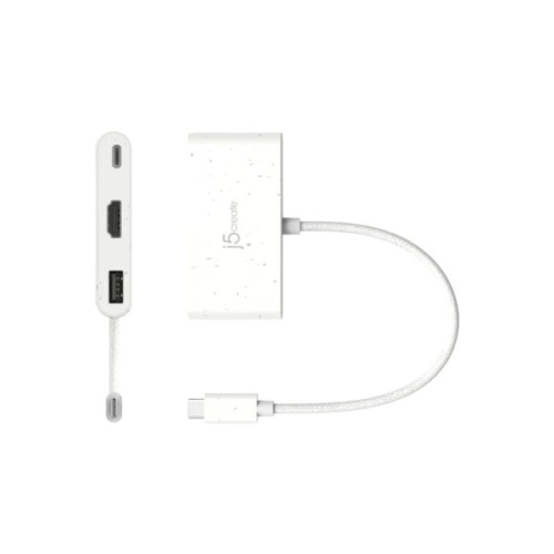 Концентратор J5create USB-C 3-in-1 1xHDMI + 1xUSB 3.2 + 1xUSB-C PD100W black (JCA379EW-N)