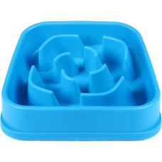 Посуд для собак Dexas Миска Slow Maze Feeder квадратна для повільного годування 960 мл блакитна (0084297309756)