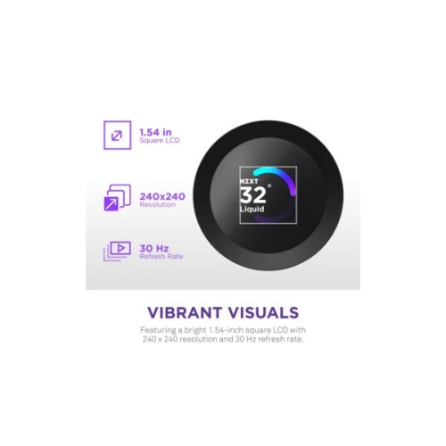 Система рідинного охолодження NZXT Kraken Plus V2 360mm AIO liquid cooler w/Displ (RL-KN360-B2)