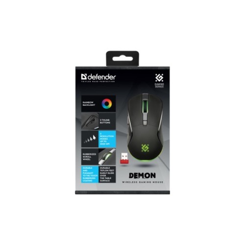 Мишка Defender Demon GM534 Wireless Black (52534)