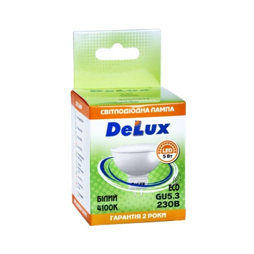 Лампочка Delux JCDR 5Вт 4100K 220В GU5.3 (90001293)