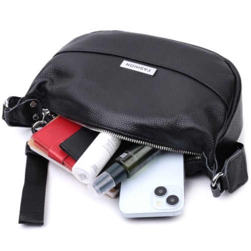 Сумка Vintage З натуральної шкіри Чорна (22615)