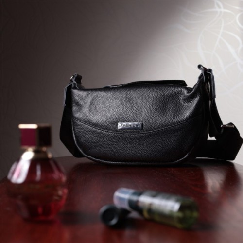 Сумка Vintage З натуральної шкіри Чорна (22615)