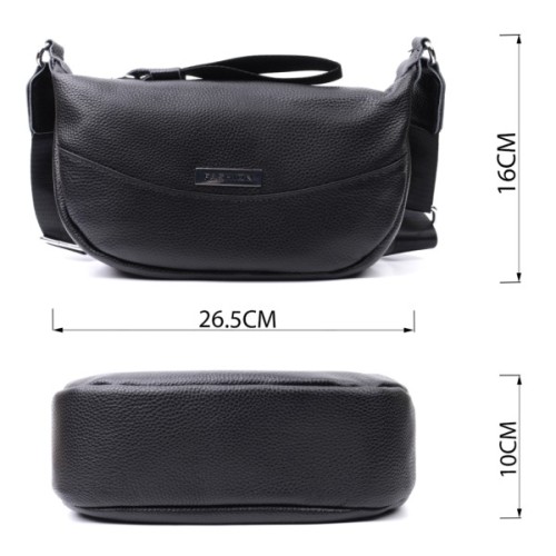 Сумка Vintage З натуральної шкіри Чорна (22615)