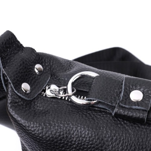 Сумка Vintage З натуральної шкіри Чорна (22615)