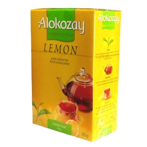 Чай Alokozay чорний листовий з ароматом лимона 90 г (4820229040535)