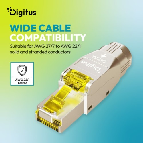 Конектор RJ45 cat.6A STP 8P8C, tool-free, 1pcs Digitus (DN-93638)