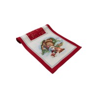 Доріжка на стіл Прованс гобеленова Різдвяне багаття 40х140 см (036425)