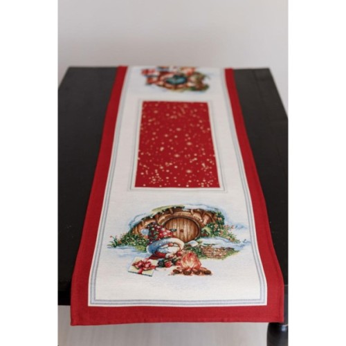 Доріжка на стіл Прованс гобеленова Різдвяне багаття 40х140 см (036425)