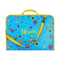 Папка - портфель Maxi А3 пластиковий на липучці "Vyshyvanka" (MX30003-06)