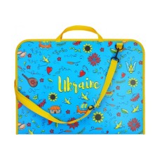 Папка - портфель Maxi А3 пластиковий на липучці "Vyshyvanka" (MX30003-06)