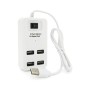 Концентратор Voltronic USB 2.0 to 4xUSB with power switch white (YT-HWS4-W)