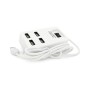 Концентратор Voltronic USB 2.0 to 4xUSB with power switch white (YT-HWS4-W)