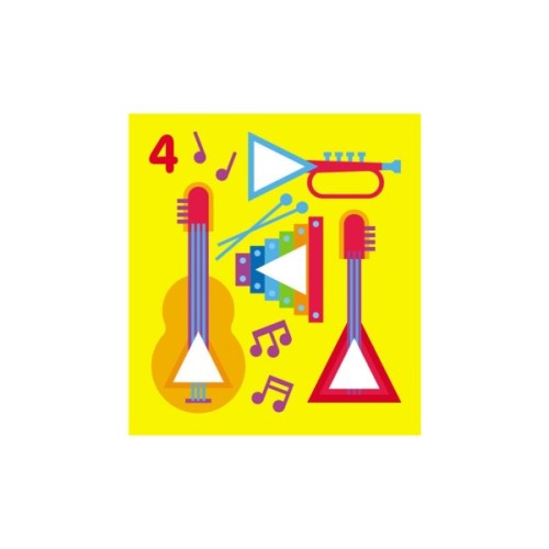 Книга Мозаїка з наліпок. Для дітей від 3 років. Трикутники Ранок (9789667516055)