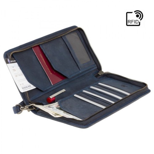 Портмоне Visconti Дорожнє 728 Wing Oil Blue (728 OIL BLUE)