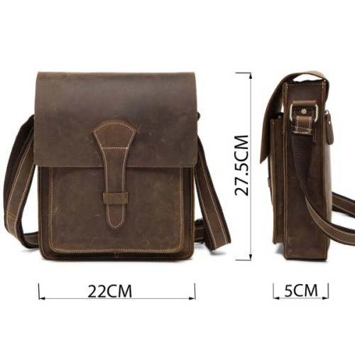 Сумка Vintage Чоловіча Коричнева (14660)