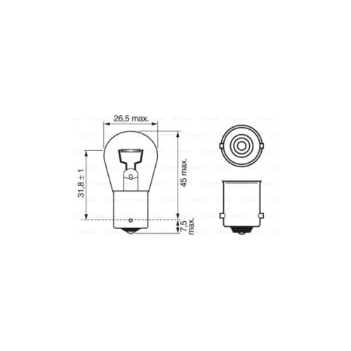 Автолампа Bosch 21W (1 987 302 201)