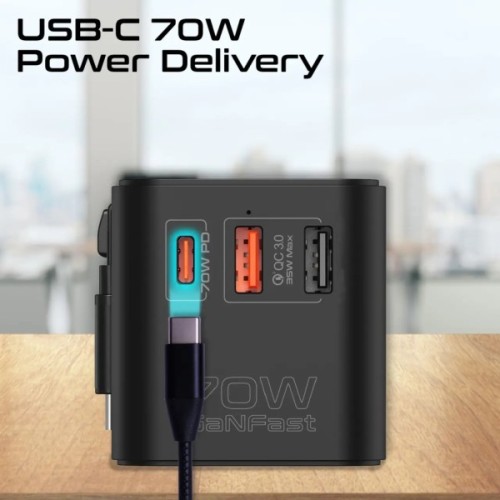 Зарядний пристрій Promate tripmate-gan70r