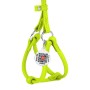 Шлея для собак WAUDOG Glamour з повідцем кругла Д 6 мм А 26-46 см В 30-50 см салатова (34015)