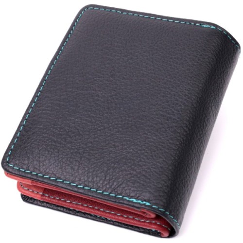 Гаманець ST Leather З натуральної шкіри Чорний (19436)