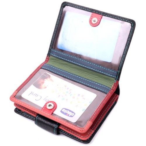 Гаманець ST Leather З натуральної шкіри Чорний (19436)