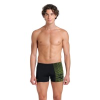 Плавки Arena Foggy Dots Swim Short 008483-506 чорний, жовтий 85 (3468337531111)