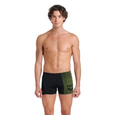 Плавки Arena Foggy Dots Swim Short 008483-506 чорний, жовтий 85 (3468337531111)