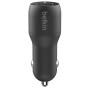 Зарядний пристрій Belkin Car Charger (24W) Dual USB-A, USB-A - USB-C, 1m, black (CCE001BT1MBK)