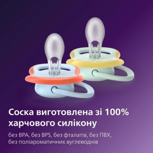 Пустушка Philips AVENT Ultra Air 0-6 місяців 2 шт (SCF087/02)