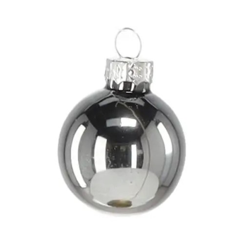Ялинкова іграшка Chomik скляні кульки 11 шт, 3 см, колір мікс срібний, білий (5900779882195)