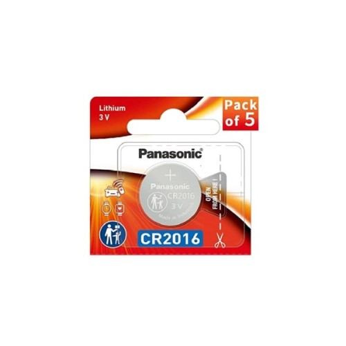 Батарейка CR 2016 Lithium 5pcs Blister Panasonic (CR-2016/5BE)